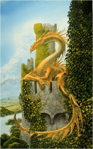 "In the highest chamber of the highest tower, guarded by a mighty dragon..."